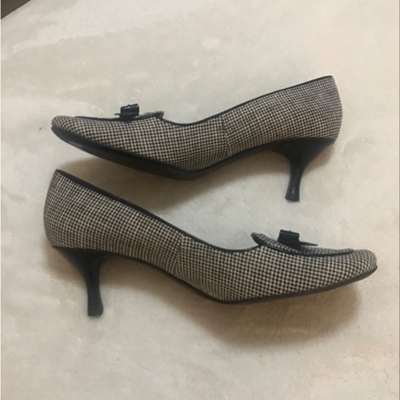 Enzo Angiolini Houndstooth Heeled Loafers - Picture 12 of 14